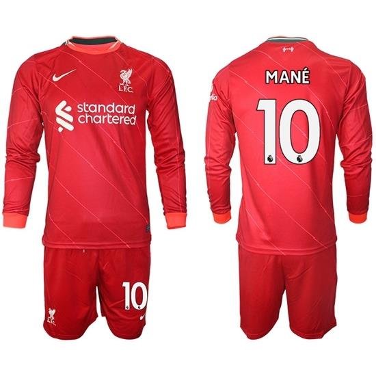 Men Liverpool Long Sleeve Soccer Jerseys 542