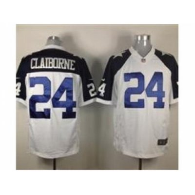 Nike Dallas CoWboys 24 Morris Claiborne White Limited Thankgivings NFL Jersey