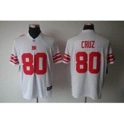 Nike NeW York Giants 80 Victor Cruz White Limited NFL Jersey