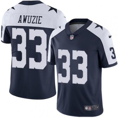 Nike Cowboys #33 Chidobe Awuzie Navy Blue Thanksgiving Youth Stitched NFL Vapor Untouchable Limited Throwback Jersey