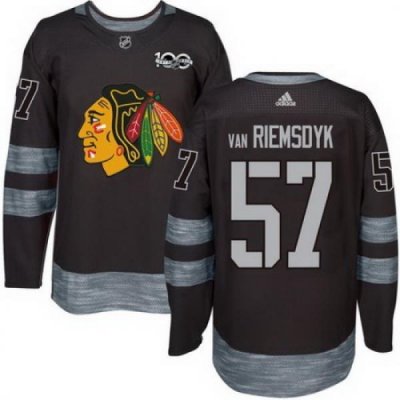 Blackhawks #57 Trevor Van Riemsdyk Black 1917 2017 100th Anniversary Stitched NHL Jersey