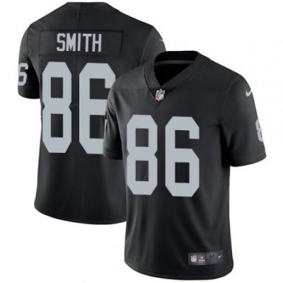 Nike Raiders #86 Lee Smith Black Team Color Mens Stitched NFL Vapor Untouchable Limited Jersey