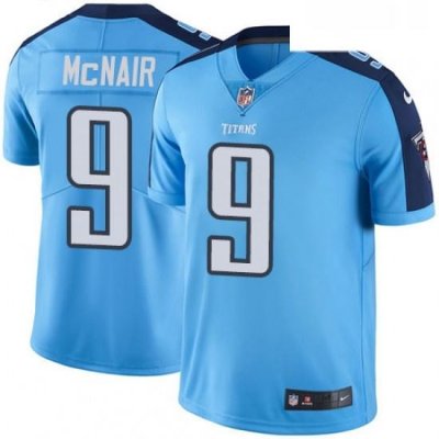 Youth Nike Tennessee Titans 9 Steve McNair Light Blue Team Color Vapor Untouchable Limited Player NFL Jersey