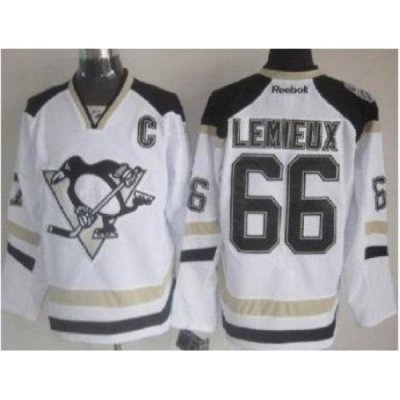 Pittsburgh Penguins #66 Mario Lemieux White 2014 Stadium Series NHL Hockey Jersey