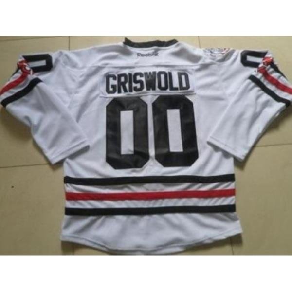 Chicago Blackhawks #00 Clark Griswold White 2015 Winter Classic Stitched NHL Jersey