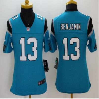 Youth new Panthers #13 Kelvin Benjamin Blue Alternate Stitched NFL Limited Jersey