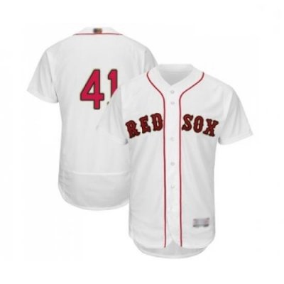 Mens Boston Red Sox 41 Chris Sale White 2019 Gold Program Flex Base Authentic Collection Baseball Jersey