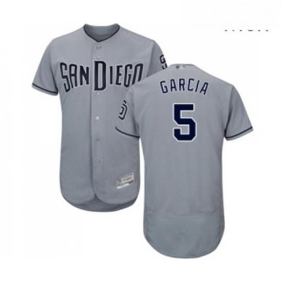 Mens San Diego Padres 5 Greg Garcia Authentic Grey Road Cool Base Baseball Jersey