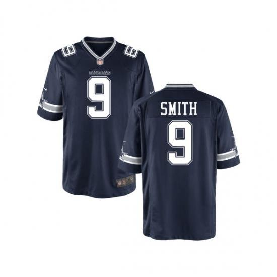 Men Nike Dallas Cowboys Jaylon Smith 9 Blue Vapor Limited NFL Jersey