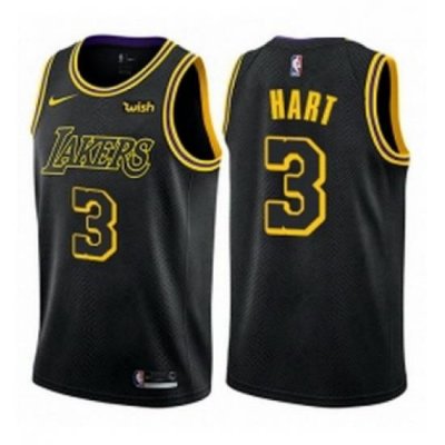 Youth Nike Los Angeles Lakers 3 Josh Hart Swingman Black NBA Jersey City Edition