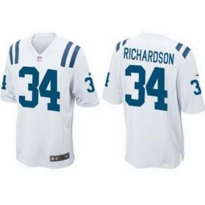 Nike Indianapolis Colts 34 Trent Richardson White Elite NFL Jersey