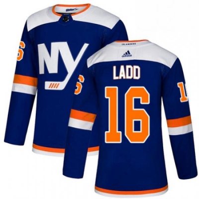 Mens Adidas New York Islanders 16 Andrew Ladd Premier Blue Alternate NHL Jersey