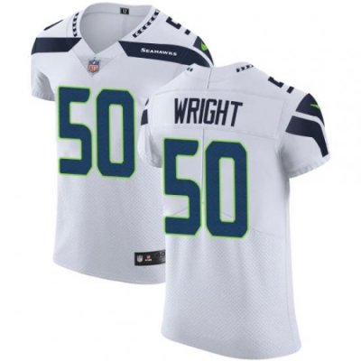 Nike Seahawks #50 K J Wright White Mens Stitched NFL Vapor Untouchable Elite Jersey