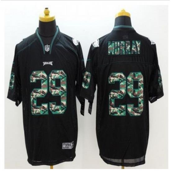 New Philadelphia Eagles #29 DeMarco Murray Black Mens Stitched NFL Elite Camo Fashion Jersey