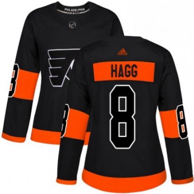 Womens Adidas Philadelphia Flyers 8 Robert Hagg Premier Black Alternate NHL Jersey