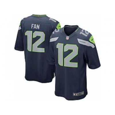 Nike Seattle Seahawks 12 Fan Blue Game NFL Jersey