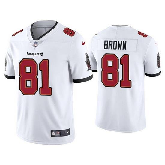 Youth Tampa Bay Buccaneers 81 Antonio Brown White Vapor Untouchable Limited Stitched Jersey