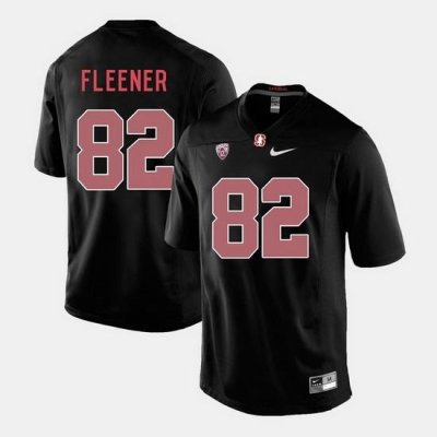 Men Stanford Cardinal Coby Fleener College Football Black Jersey