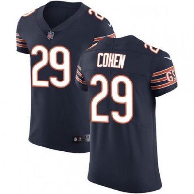 Mens Nike Chicago Bears 29 Tarik Cohen Navy Blue Team Color Vapor Untouchable Elite Player NFL Jersey