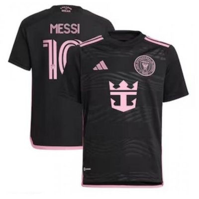 Youth Inter Miami CF Lionel Messi adidas Black 2024 La Noche Replica Player Jersey