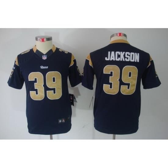 Youth Nike St. Louis Rams #39 Jackson Blue Limited Jerseys