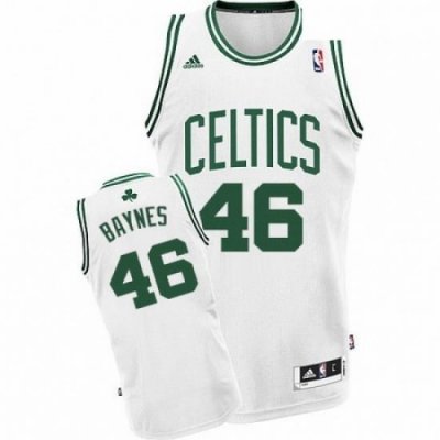 Mens Adidas Boston Celtics 46 Aron Baynes Swingman White Home NBA Jersey