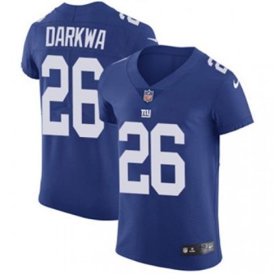 Nike Giants #26 Orleans Darkwa Royal Blue Team Color Mens Stitched NFL Vapor Untouchable Elite Jersey