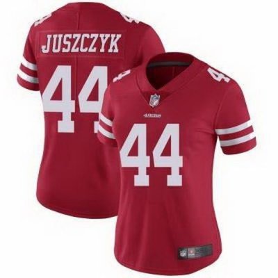 Women San Francisco 49ers Kyle Juszczyk 44 Red Stitched NFL Vapor Untouchable Limited Jersey