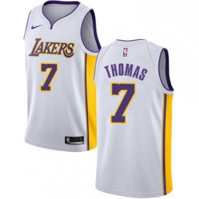 Womens Nike Los Angeles Lakers 7 Isaiah Thomas Authentic White NBA Jersey Association Edition