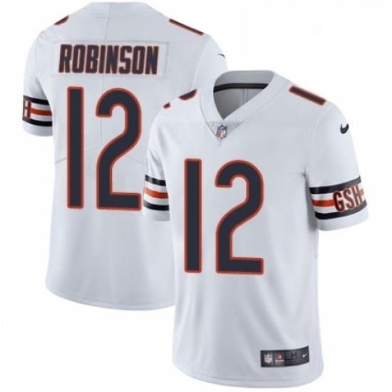 Youth Nike Chicago Bears 12 Allen Robinson White Vapor Untouchable Limited Player NFL Jersey