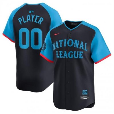 Men National League Customized Navy 2024 All Star Limited Stitched Jersey