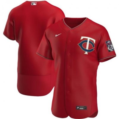 Men Minnesota TWins Men Nike Red Alternate 2020 Flex Base Official Team MLB Jersey