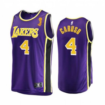 Los Angeles Lakers Alex Caruso 2020 NBA Finals Champions Jersey Purple Replica Statement