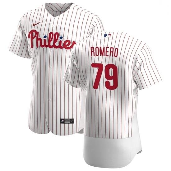 Philadelphia Phillies 79 JoJo Romero Men Nike White Home 2020 Authentic Player MLB Jersey