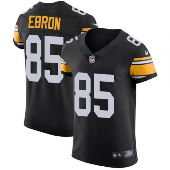 Nike Pittsburgh Steelers 85 Eric Ebron Black Alternate Men Stitched NFL New Elite Jersey