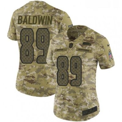 Womens Nike Seattle SeahaWks 89 Doug BaldWin Limited Camo 2018 Salute to Service NFL Jersey