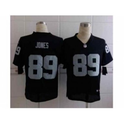 Nike Oakland Raiders 89 James Jones Black Elite NFL Jersey