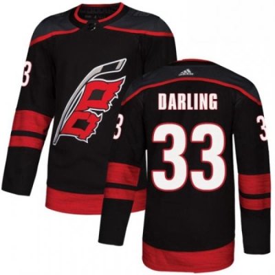 Mens Adidas Carolina Hurricanes 33 Scott Darling Premier Black Alternate NHL Jersey