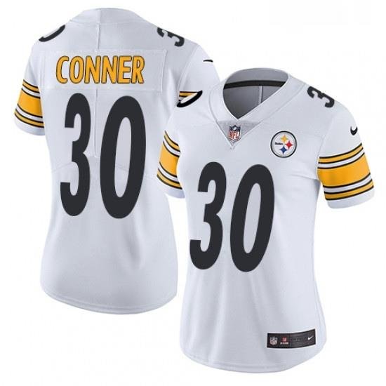 Womens Nike Pittsburgh Steelers 30 James Conner Elite White NFL Jersey