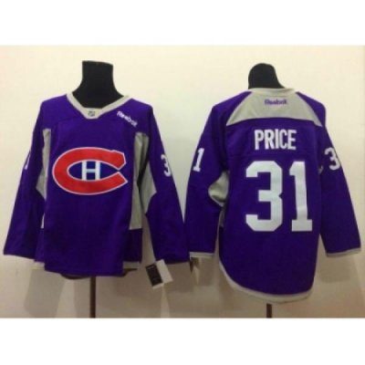 NHL Montreal Canadiens #31 Carey Price purple jerseys