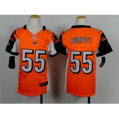 Nike Youth Cincinnati Bengals #55 Vontaze Burfict Orange Jerseys