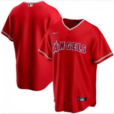 Men Los Angeles Angels Nike Red Blank Jersey