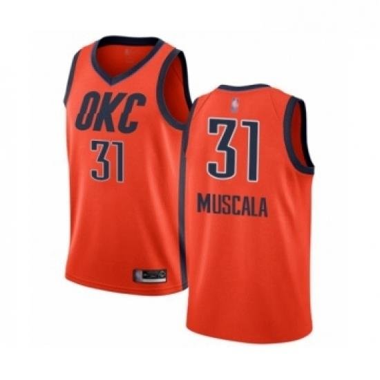 Youth Oklahoma City Thunder 31 Mike Muscala Orange Swingman Jersey Earned Edition