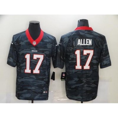 Nike Buffalo Bills 17 Josh Allen Black Camo Limited Jersey