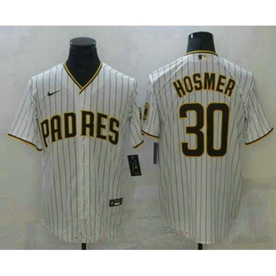 men san diego padres 30 ha eric hosmer White stitched mlb cool base nike jersey