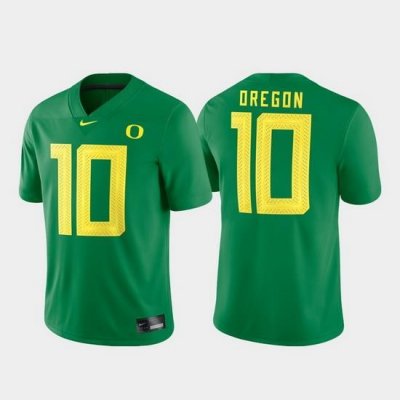 Men Oregon Ducks 10 Green Game Football Jersey