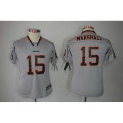 Nike Youth Chicago Bears #15 Brandon Marshall Grey Jerseys[Elite Lights Out]