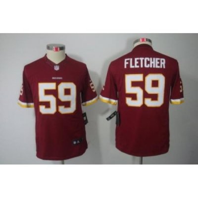 Nike Youth Washington RedSkins #59 Fletcher Red Limited Jerseys