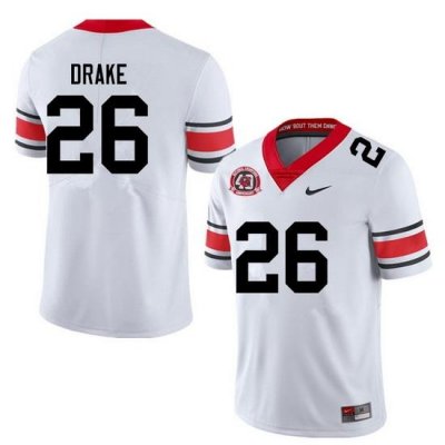 Men #26 Collin Drake Georgia Bulldogs College Football Jerseys Sale-40th Anniversary