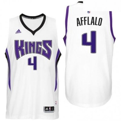 Sacramento Kings 4 Arron Afflalo Home White New Swingman Jersey